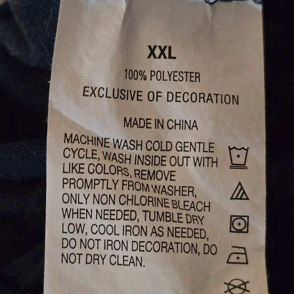 Nautica Sleepwear Navy Blue Logo Print Lounge Pants with pockets XXL - Picture 4 of 4